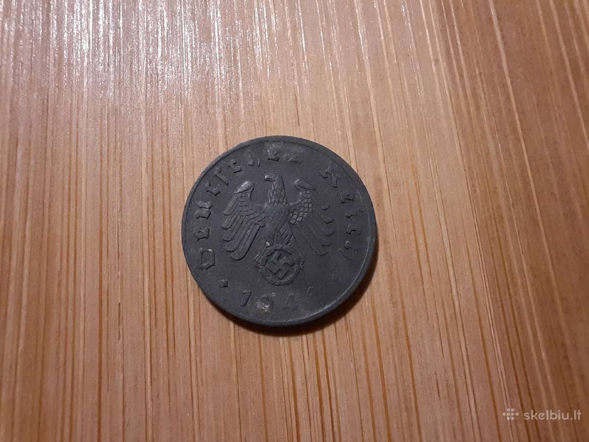 1 reichspfennig 1942 J Vokietija - nuotraukos Nr. 2