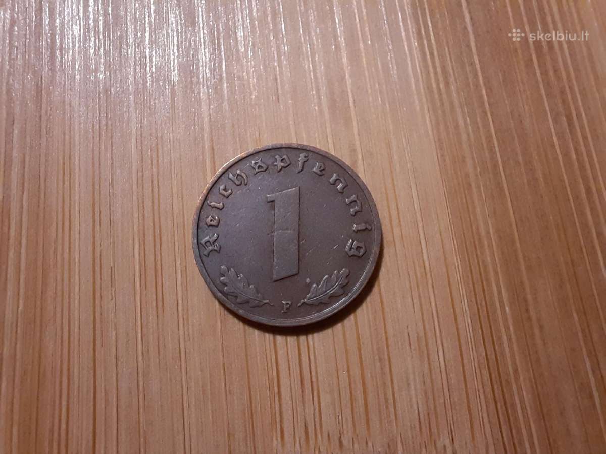 1 reichspfennig 1940 F Vokietija