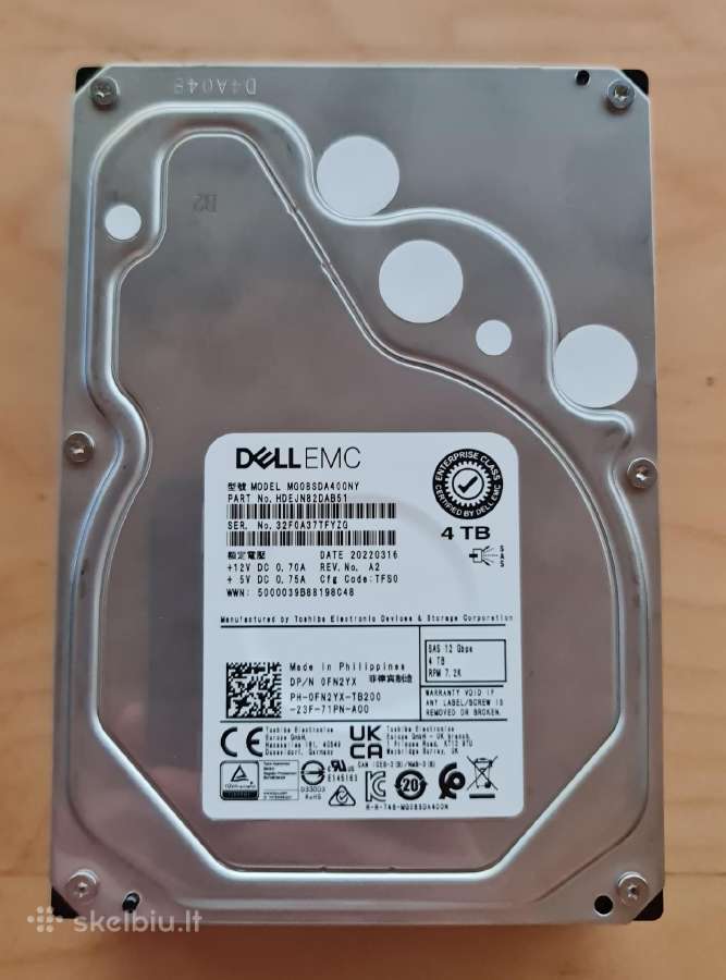 3.5" Sas HDD 73gb-600gb 1tb-10tb 12tb-32tb - nuotraukos Nr. 9