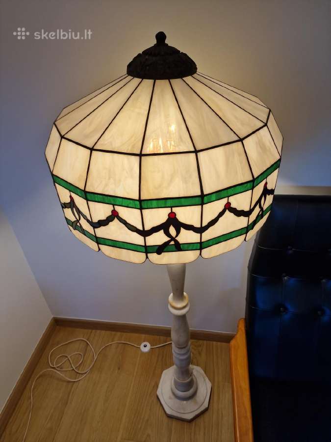 Vintažinis mid century Tiffany st. toršeras - nuotraukos Nr. 34