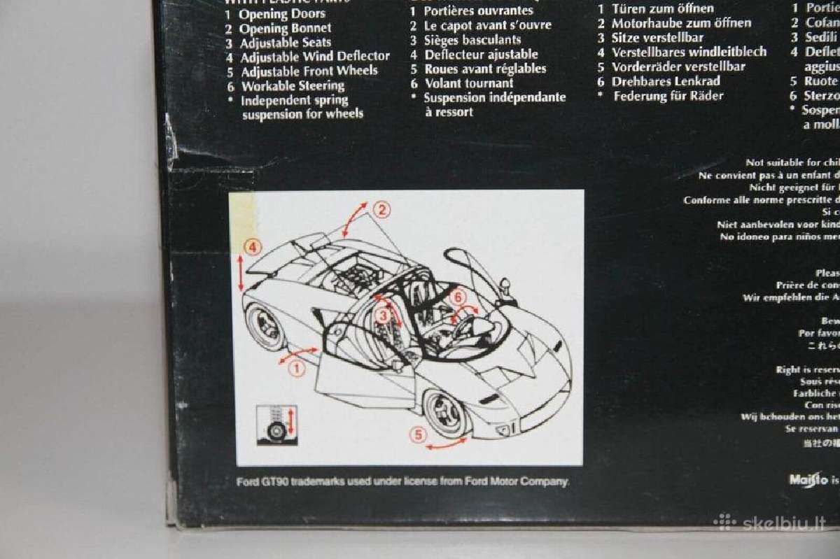 Ford gt90 1:18 modeliukas 1998 - nuotraukos Nr. 2