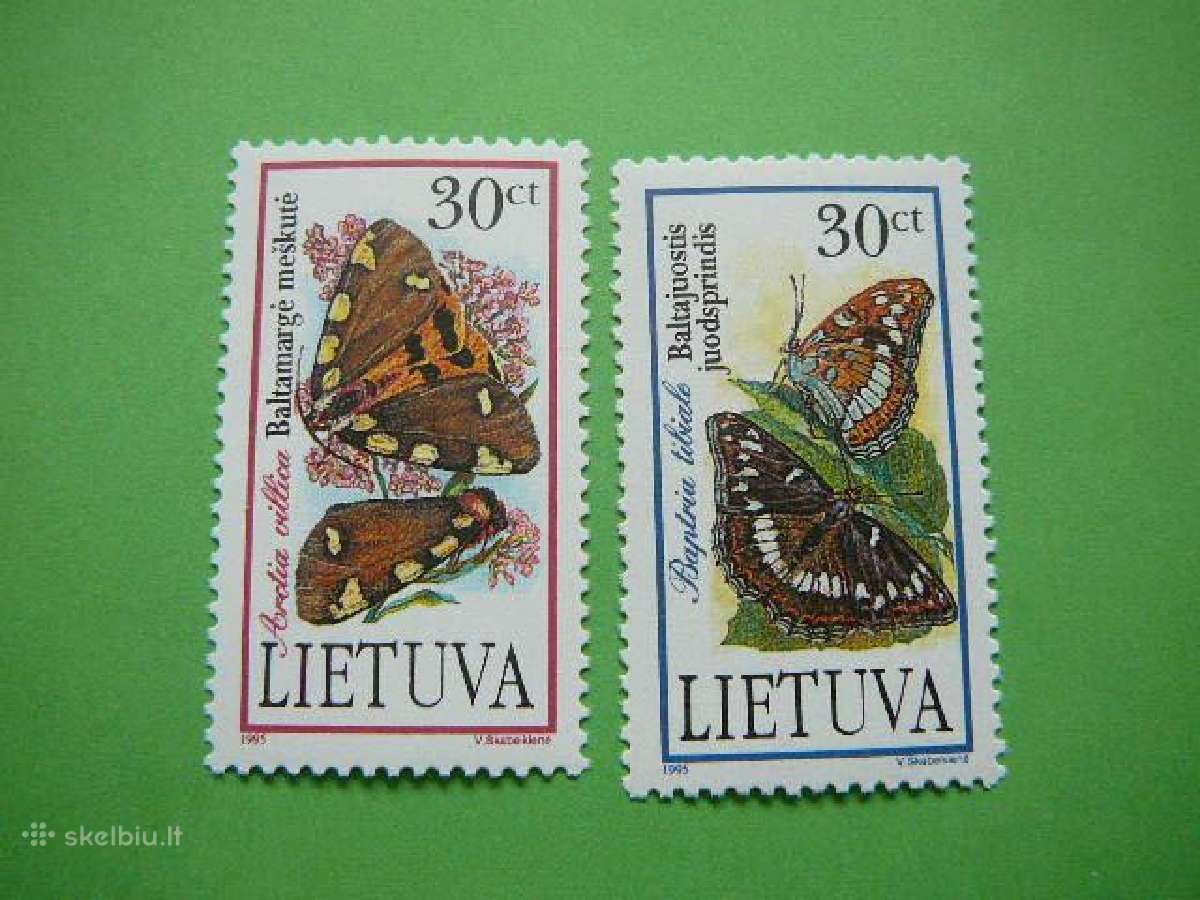 Lietuva 1995 Drugeliai svarus lit589/0s