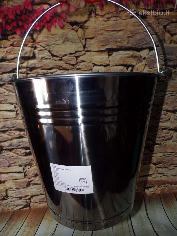Maistinis nerudijancio plieno kibiras 16 l - nuotraukos Nr. 6