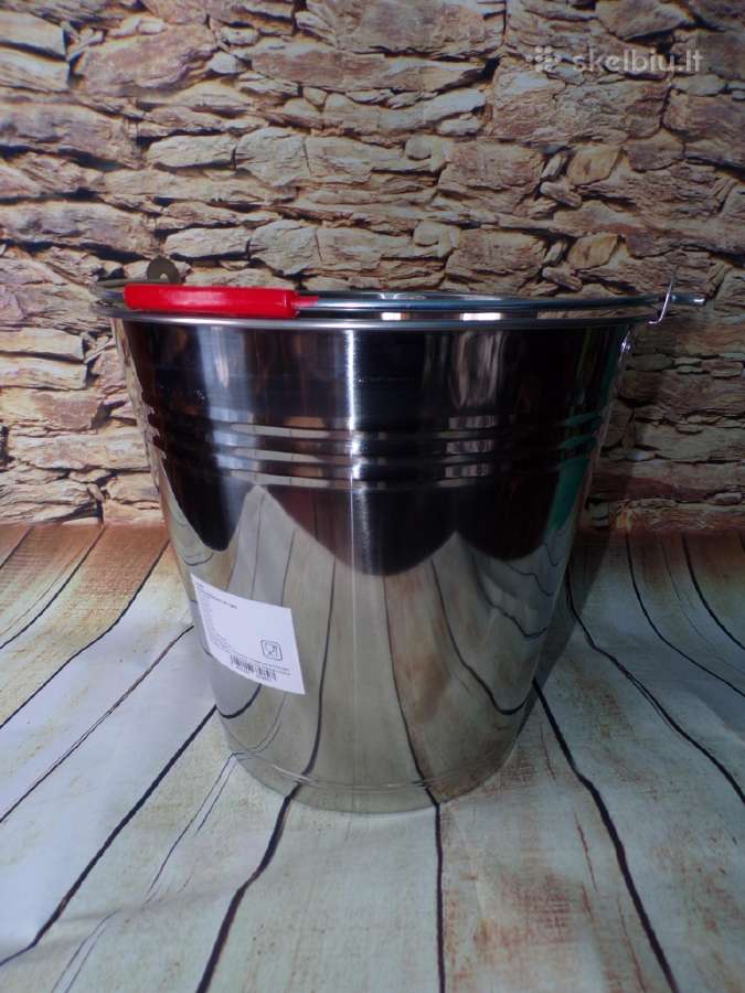 Maistinis nerudijancio plieno kibiras 16 l - nuotraukos Nr. 8