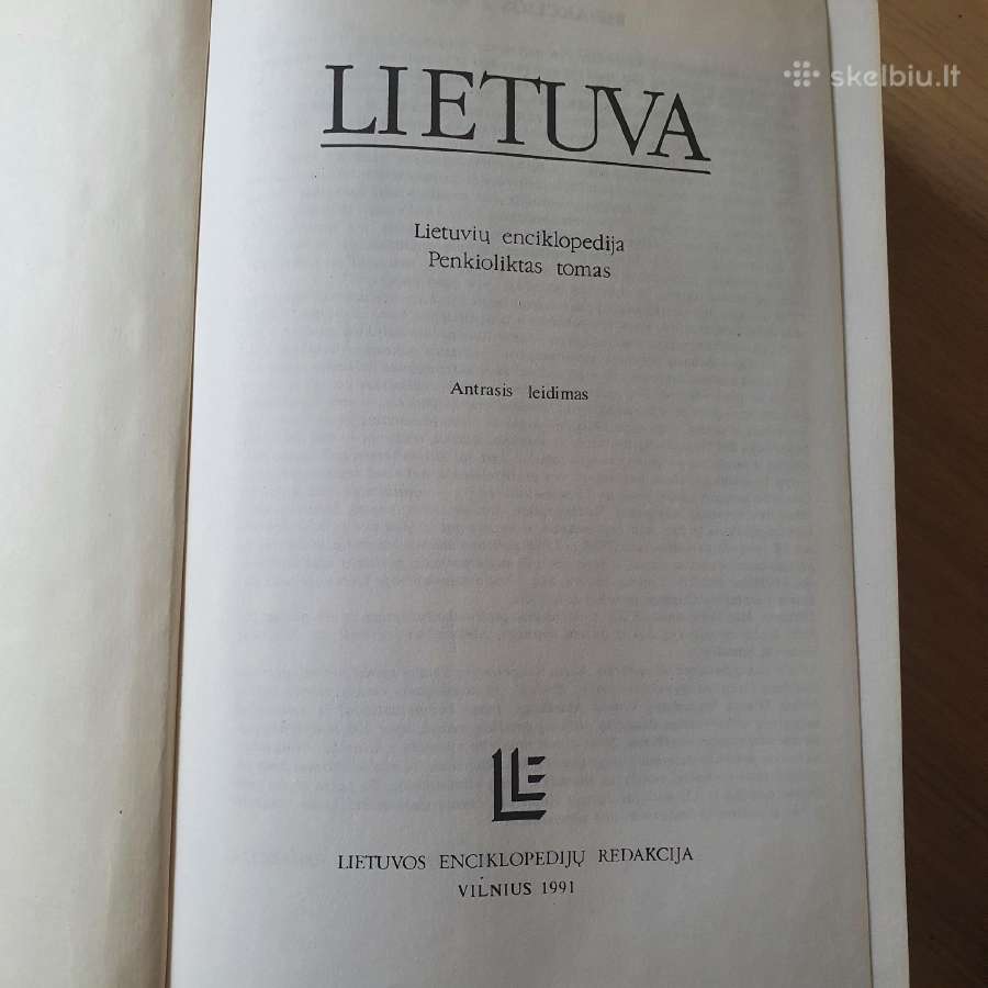 Lietuva. Lietuvių enciklopedija. XV tomas - nuotraukos Nr. 2