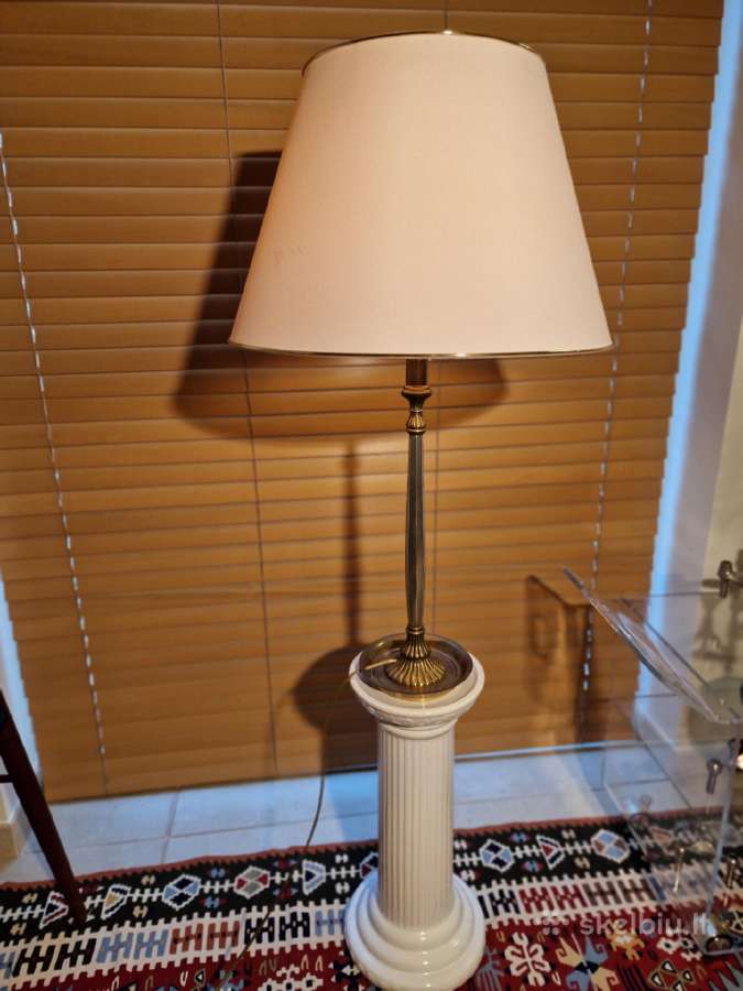 Vintažinė mid century žalvarinė stalinė lempa - nuotraukos Nr. 3