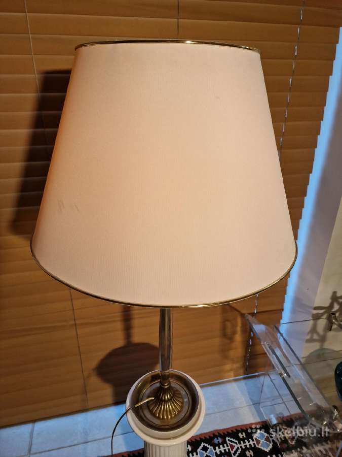 Vintažinė mid century žalvarinė stalinė lempa - nuotraukos Nr. 5