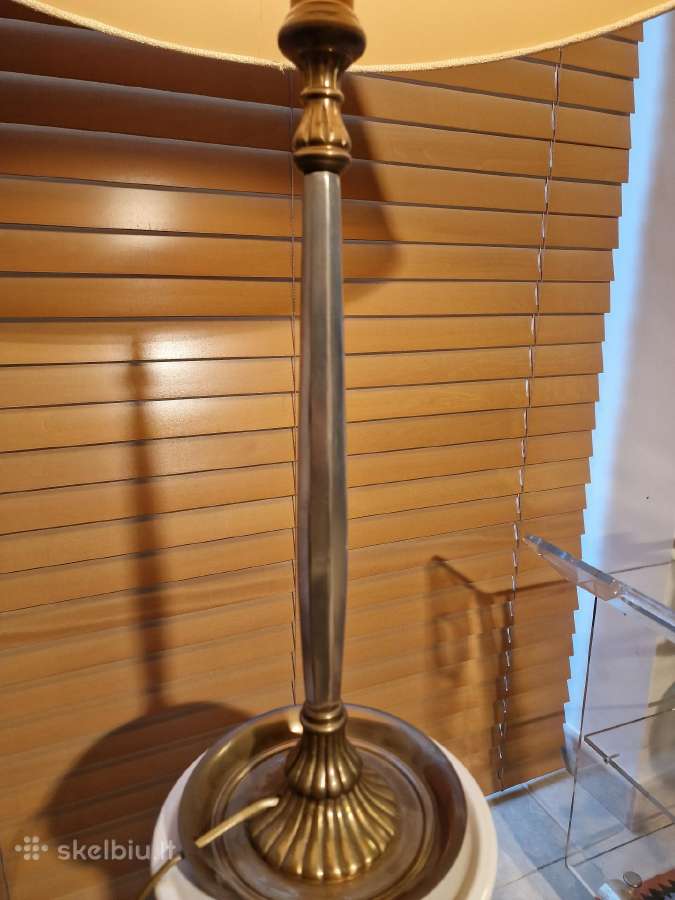 Vintažinė mid century žalvarinė stalinė lempa - nuotraukos Nr. 6
