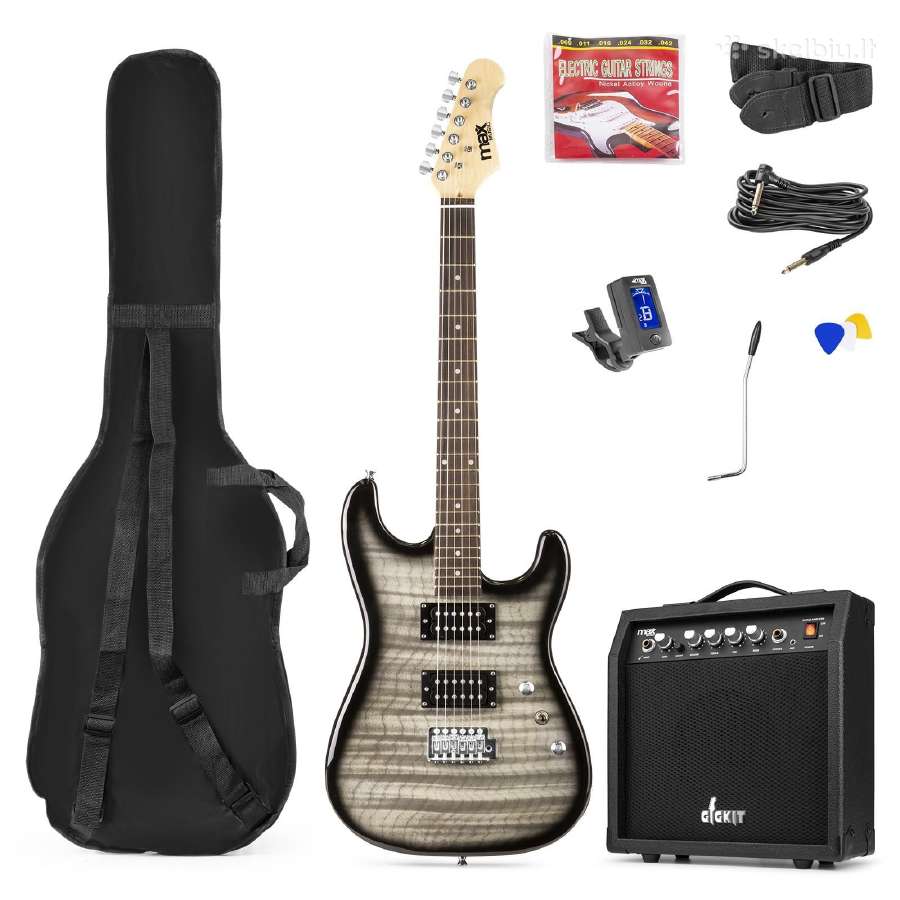 Max Gigkit Quilted Style elektrinės gitaros rinkin