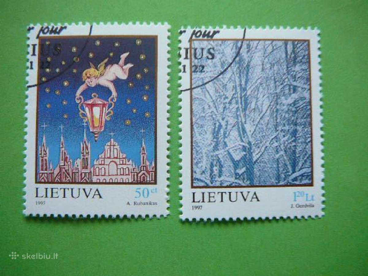 Lietuva 1997 Sventos Kaledos antsp. lit655/6a