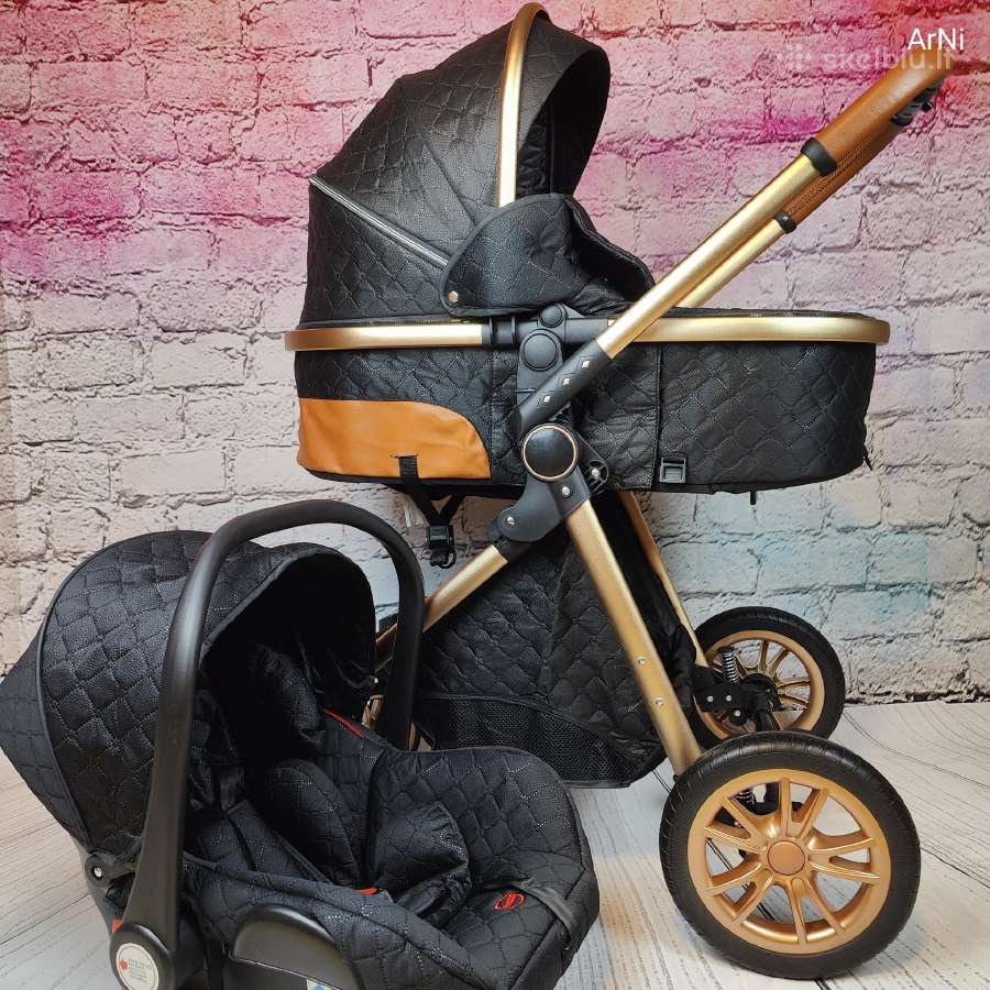 Nauji vežimėliai 3 in 1