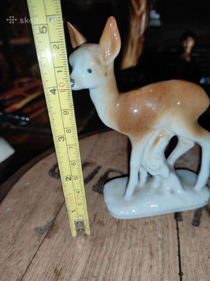 Porceleno statulėlė stirniukas - nuotraukos Nr. 2