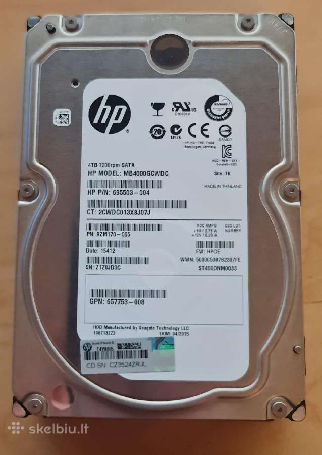 2.5" 3.5" Sata HDD 1tb 2tb 3tb 4tb 6tb 8tb 10-32tb - nuotraukos Nr. 18