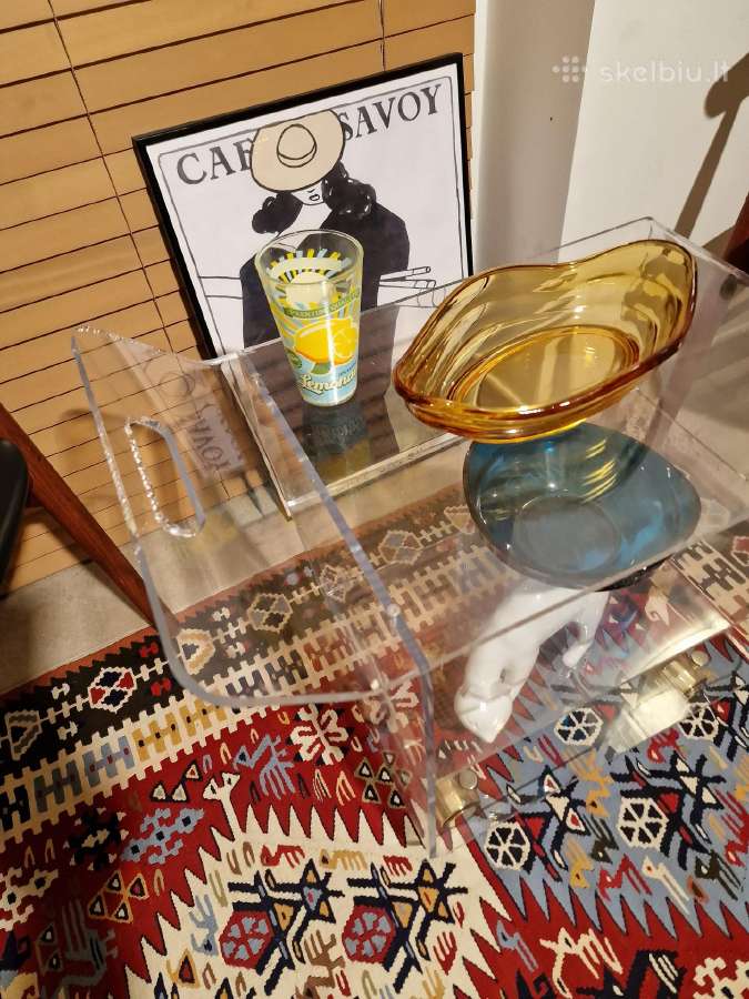 Vintažinis mid century poliakrilo staliukas - nuotraukos Nr. 18