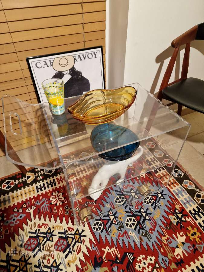Vintažinis mid century poliakrilo staliukas - nuotraukos Nr. 19