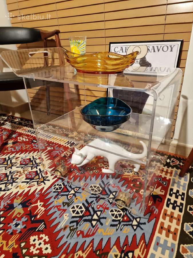 Vintažinis mid century poliakrilo staliukas - nuotraukos Nr. 24