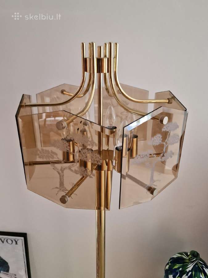 Vintažinis mid century žalvarinis toršeras