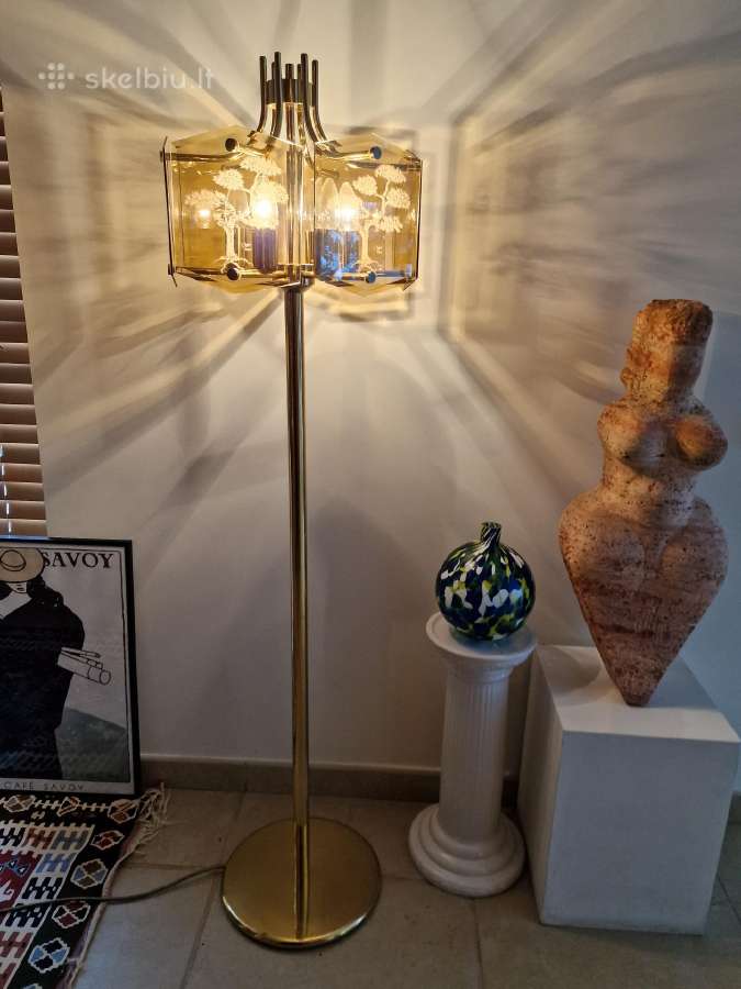 Vintažinis mid century žalvarinis toršeras - nuotraukos Nr. 10