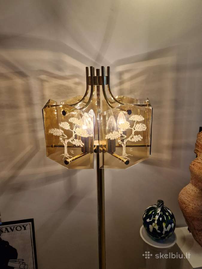 Vintažinis mid century žalvarinis toršeras - nuotraukos Nr. 17