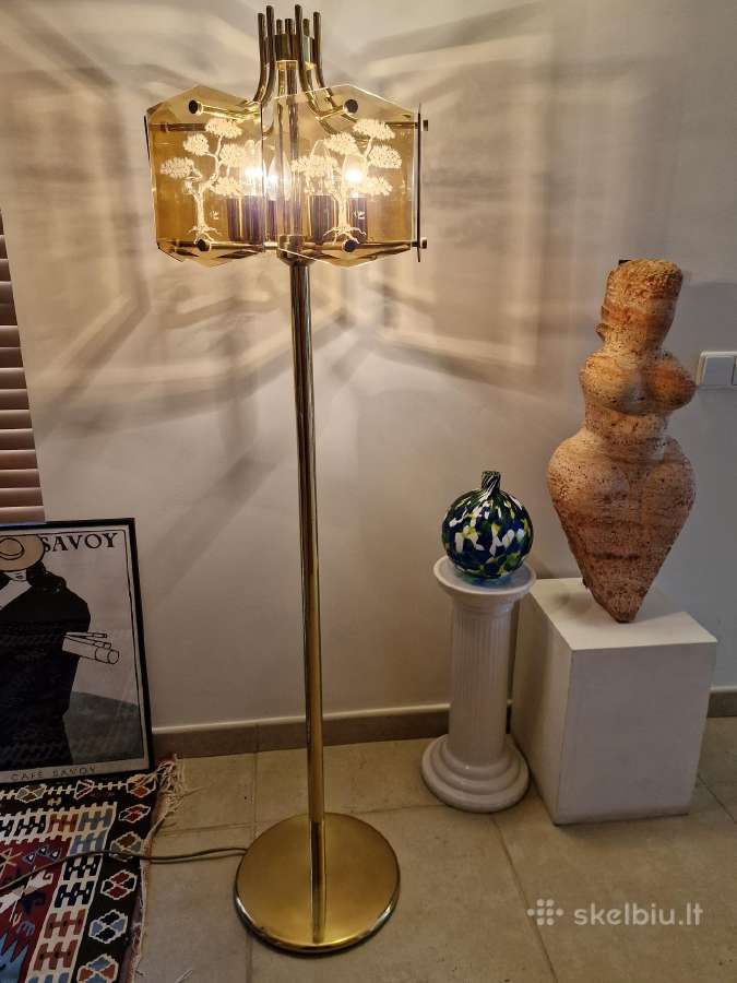 Vintažinis mid century žalvarinis toršeras - nuotraukos Nr. 18