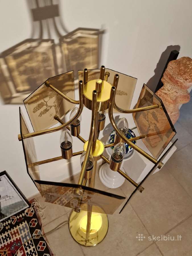 Vintažinis mid century žalvarinis toršeras - nuotraukos Nr. 21