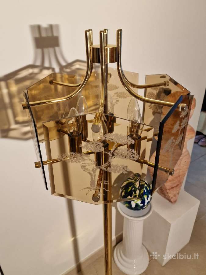 Vintažinis mid century žalvarinis toršeras - nuotraukos Nr. 22