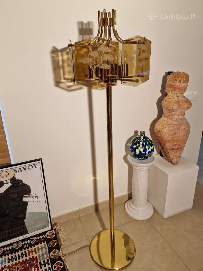 Vintažinis mid century žalvarinis toršeras - nuotraukos Nr. 23