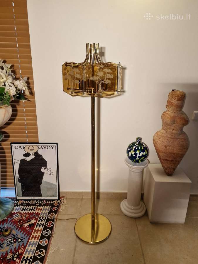 Vintažinis mid century žalvarinis toršeras - nuotraukos Nr. 27