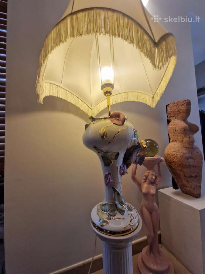 Vintažinis mid century porcelian.stalo šviestuvas - nuotraukos Nr. 15