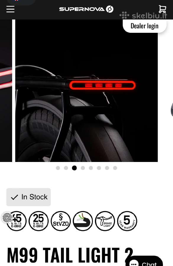 Galinis žibintas Supernova M99 Tail light 2 pro