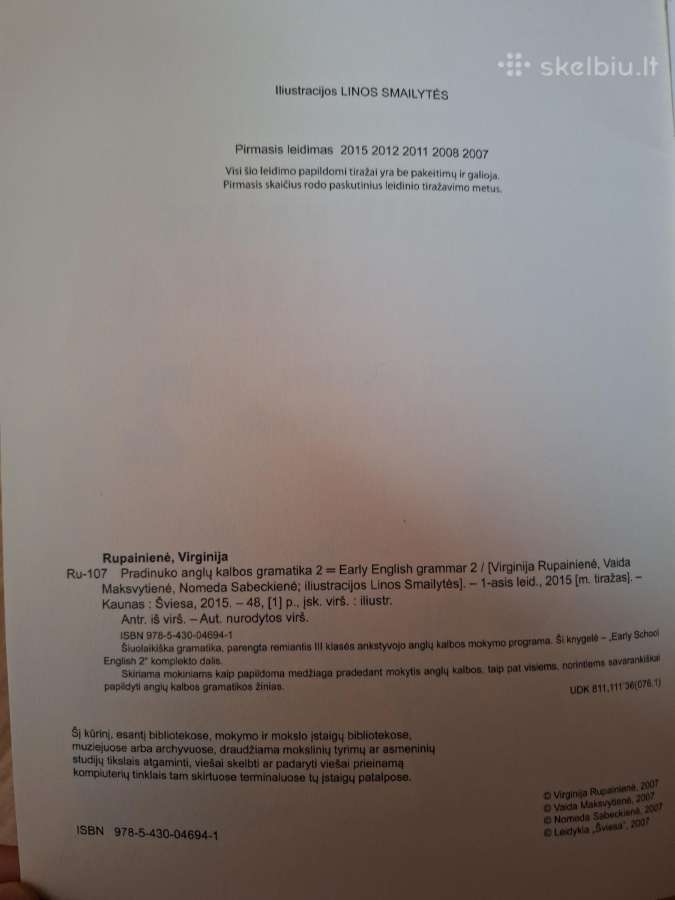 Early English Grammar 2: - nuotraukos Nr. 2