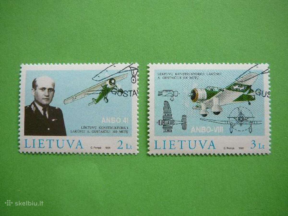 Lietuva 1998 Lektuvai antsp. lit662/3a