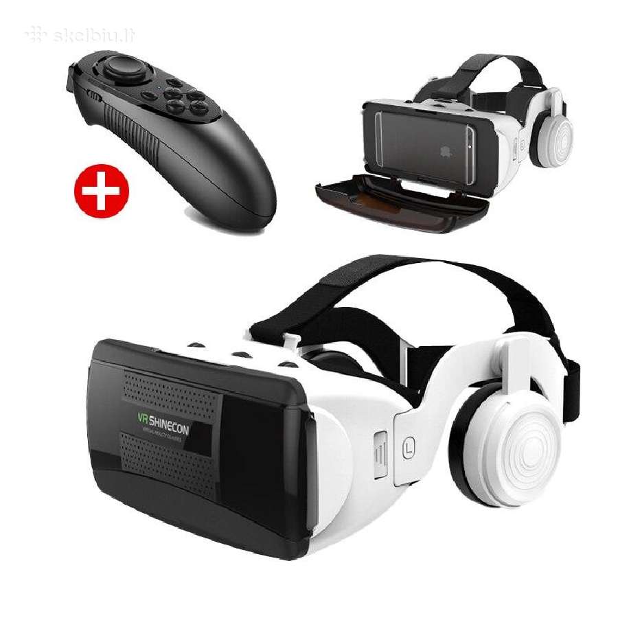 Virtualios realybės akiniai Vr pulteliu ausinėmis