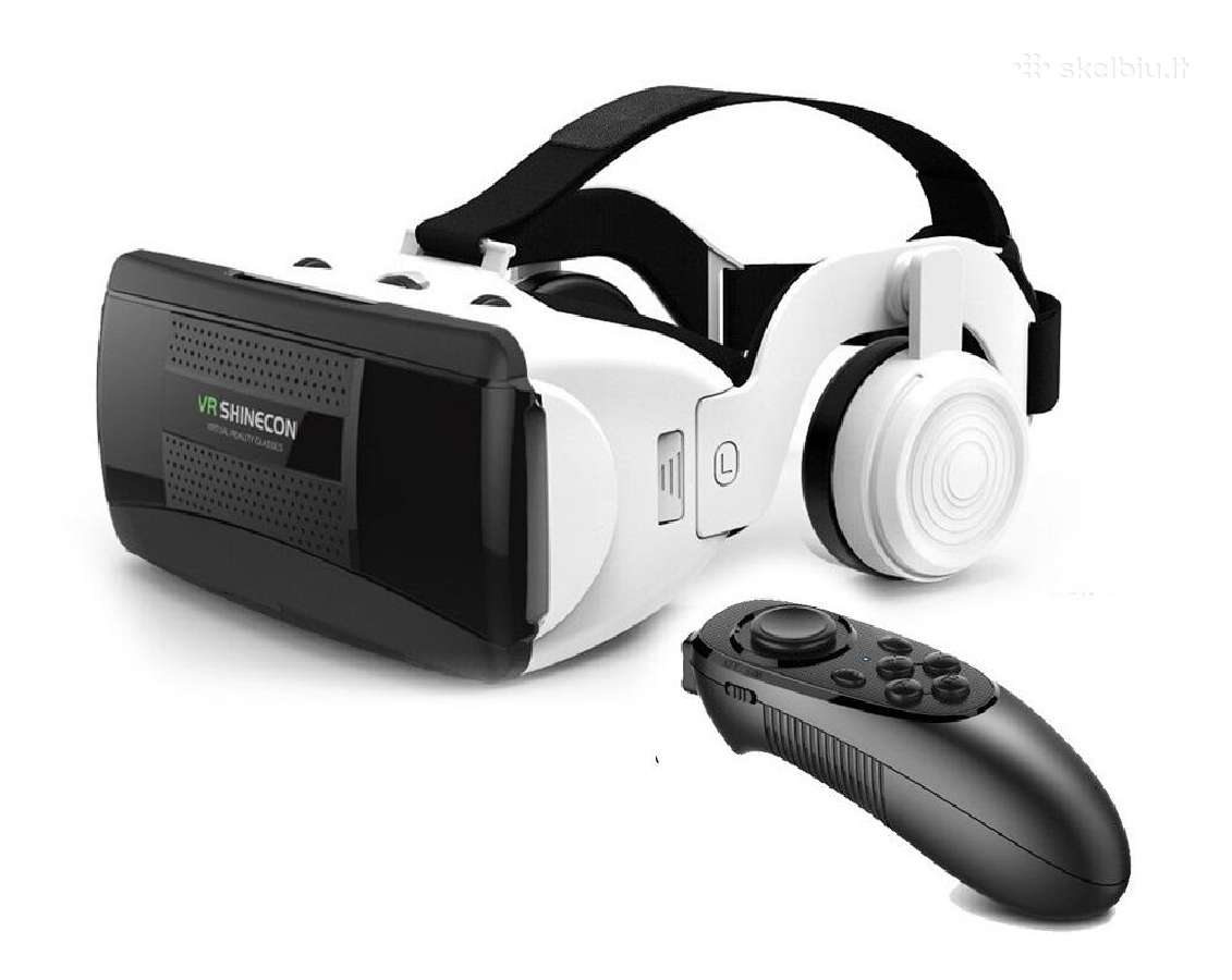 Virtualios realybės akiniai Vr pulteliu ausinėmis - nuotraukos Nr. 3