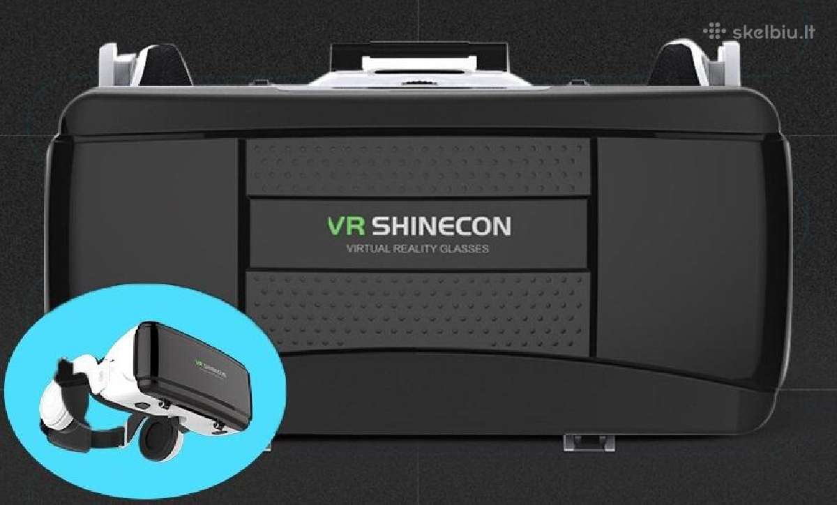 Virtualios realybės akiniai Vr pulteliu ausinėmis - nuotraukos Nr. 2