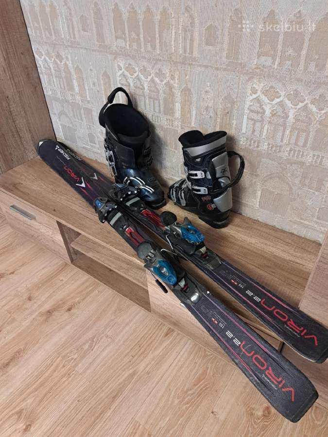 Kalnų slidės 155 ir 170 cm