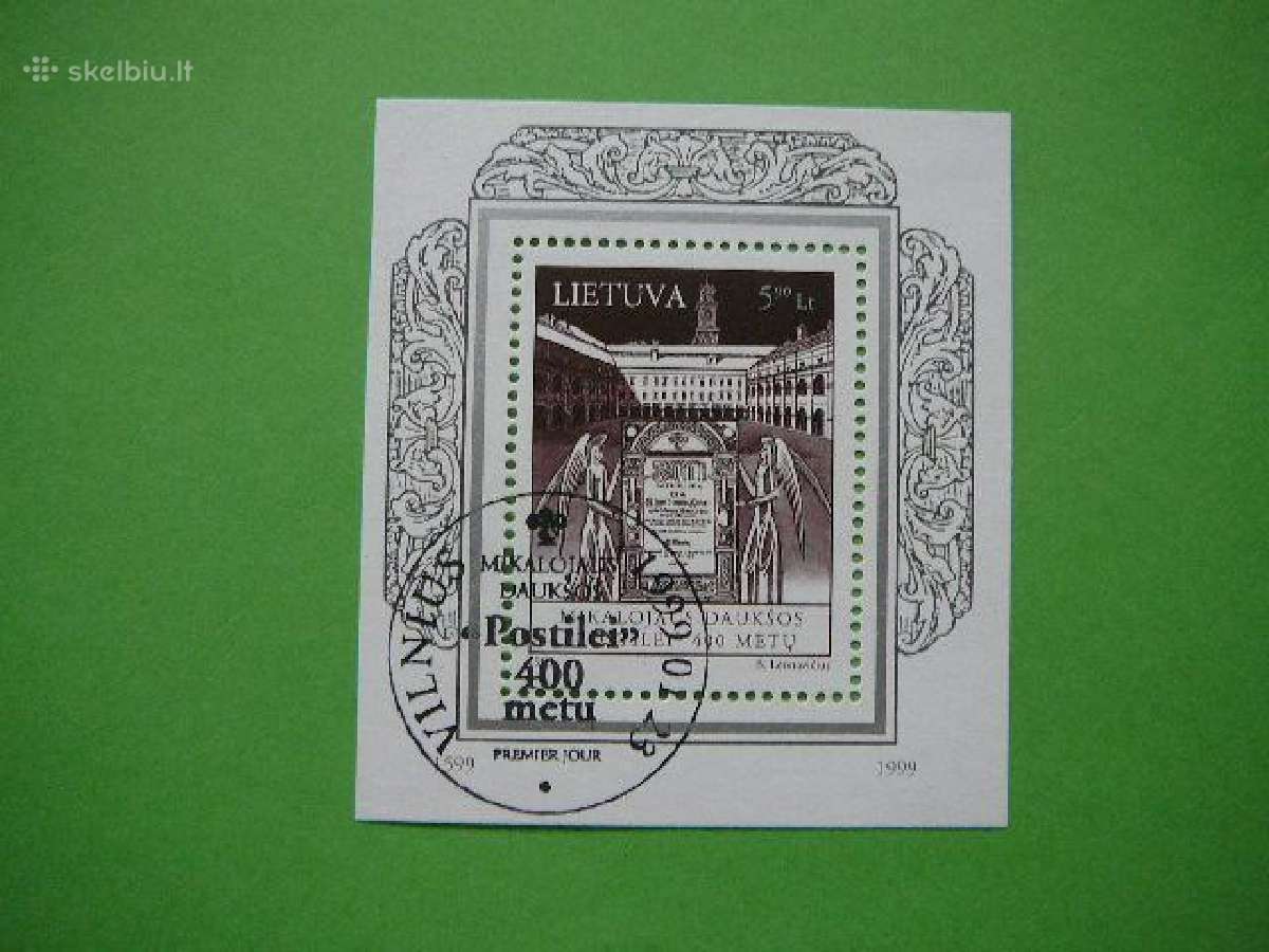 Lietuva 1999 M. Dauksos Postile antsp. lit686a