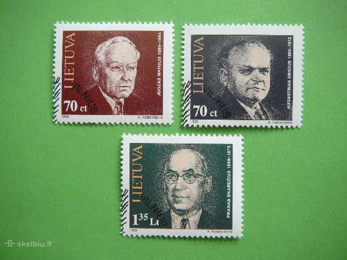 Lietuva 1999 Izymus zmones antsp. lit689/1a