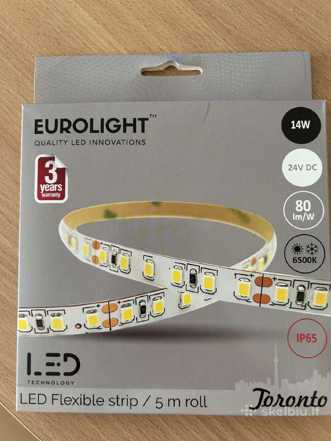 LED juosta, 5m, 6500k, Ip65