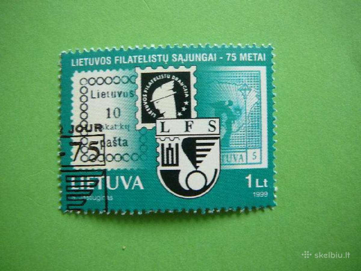 Lietuva 1999 Filatelijos Sajunga antsp. lit701a