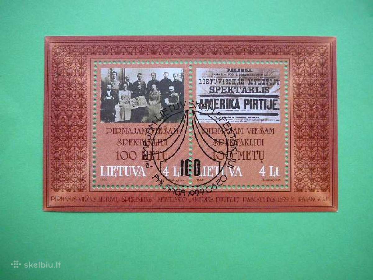 Lietuva 1999 Spektaklis antsp. Palanga lit702/3a