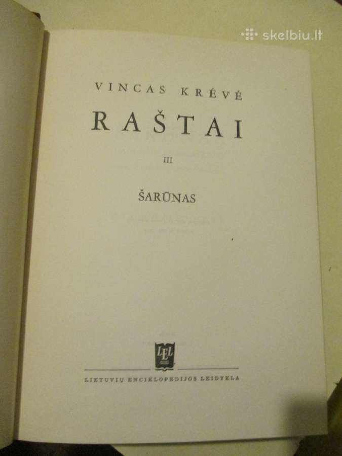 Vincas Krevė - Raštai 6 tomai 1956 m Boston - nuotraukos Nr. 7