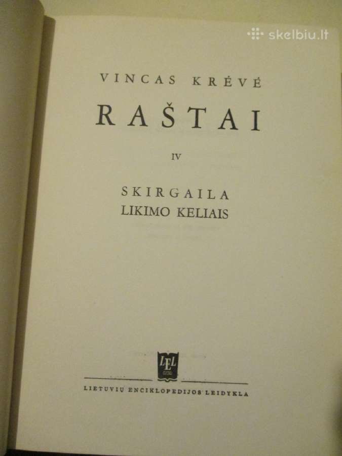Vincas Krevė - Raštai 6 tomai 1956 m Boston - nuotraukos Nr. 9