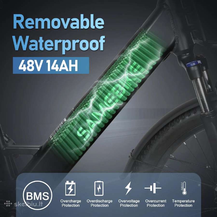 Samebike RS-a01 Plus 750w elektrinis dviratis - nuotraukos Nr. 9
