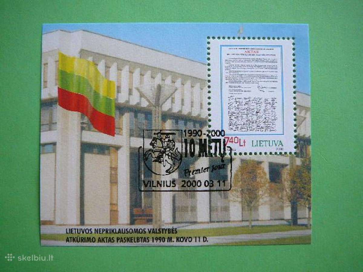 Lietuva 2000 Nepriklausomybe antsp. lit724a