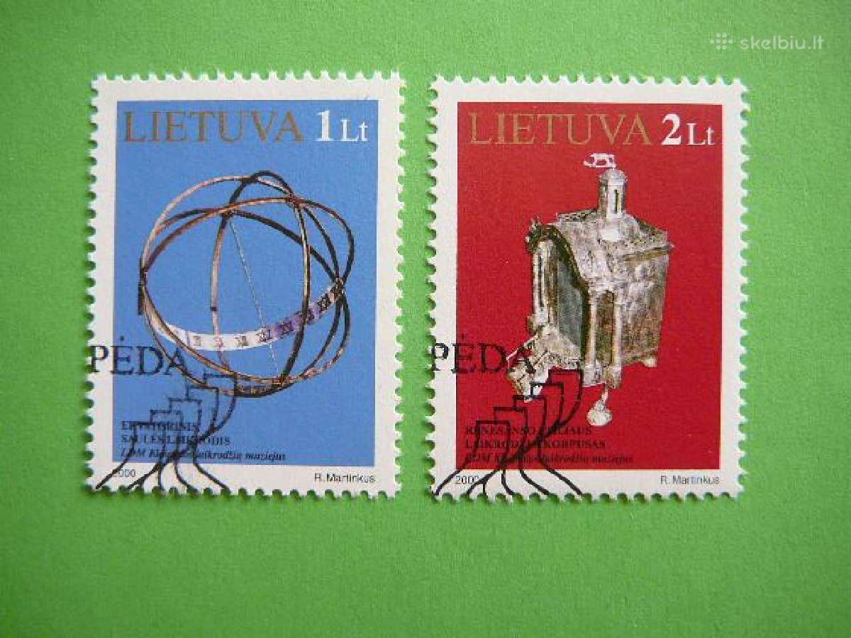 Lietuva 2000 Laikrodziai antsp. lit728/9a