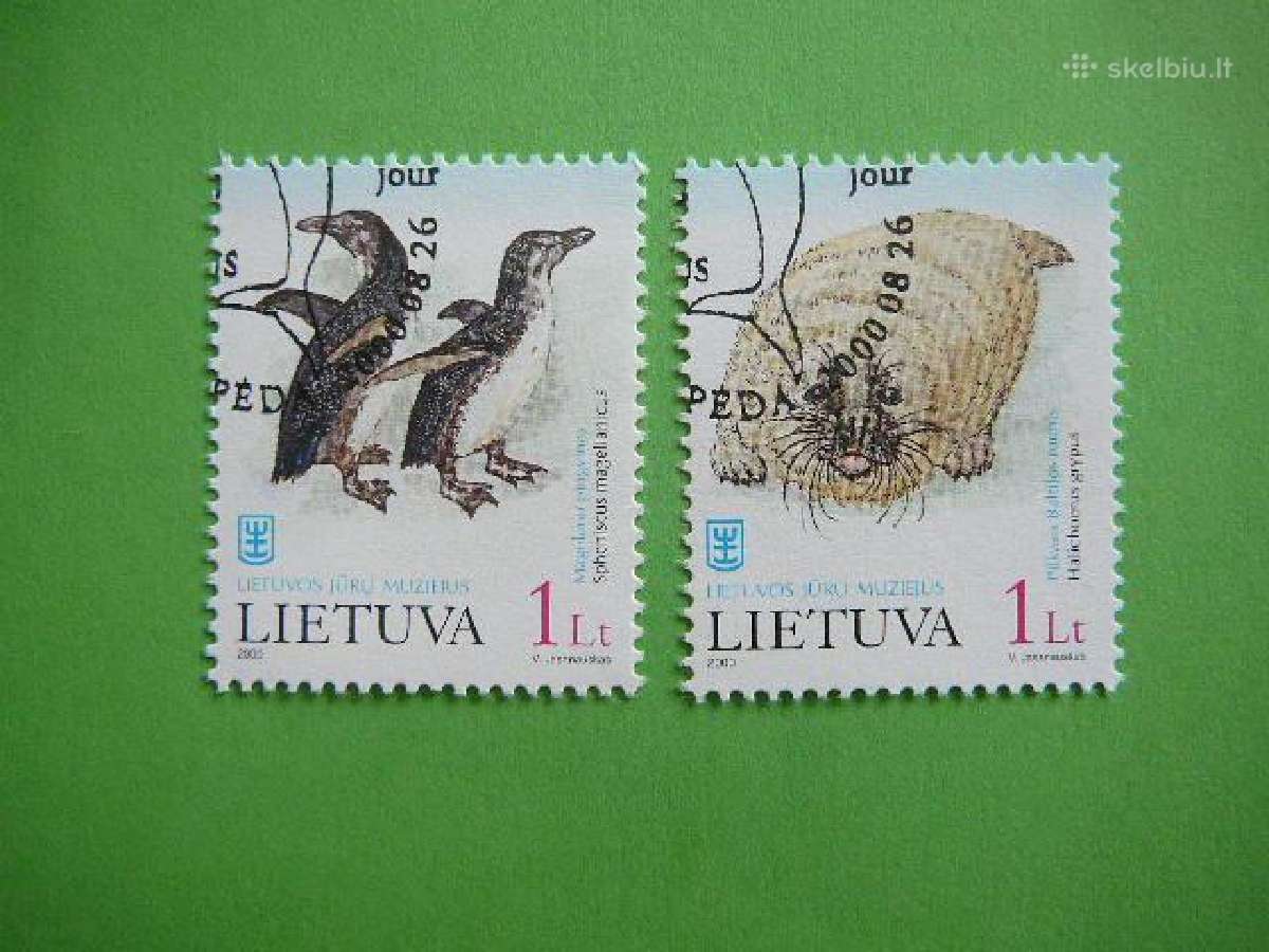 Lietuva 2000 Ruoniai Pingvinai antsp. lit733/4a