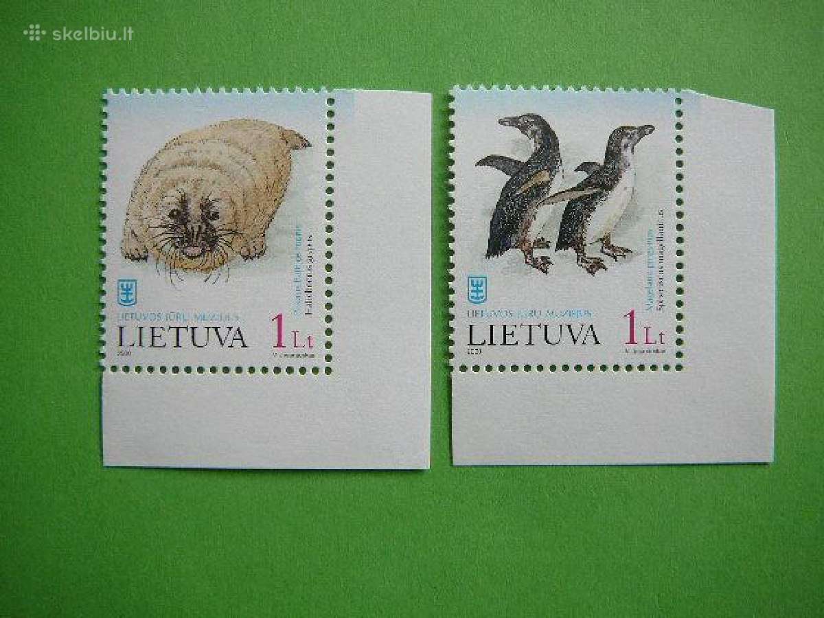 Lietuva 2000 Ruoniai Pingvinai svarus lit733/4sk