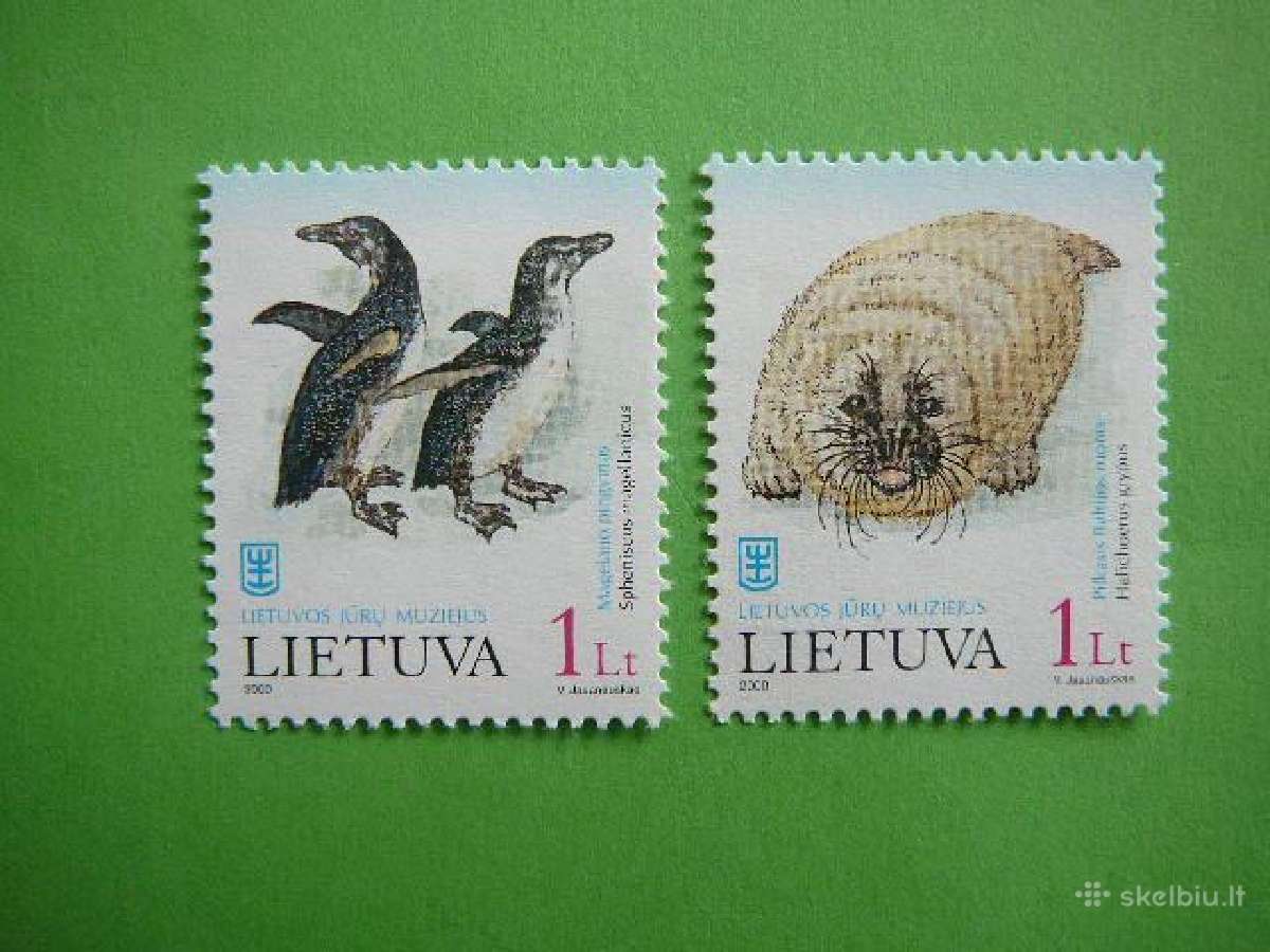 Lietuva 2000 Ruoniai Pingvinai svarus lit733/4S