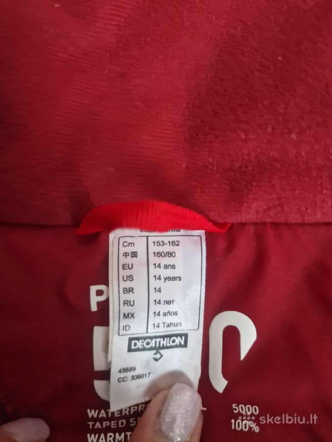 Parduodu Decathlon slidinėjimo kostiumą, 12-14 m - nuotraukos Nr. 2